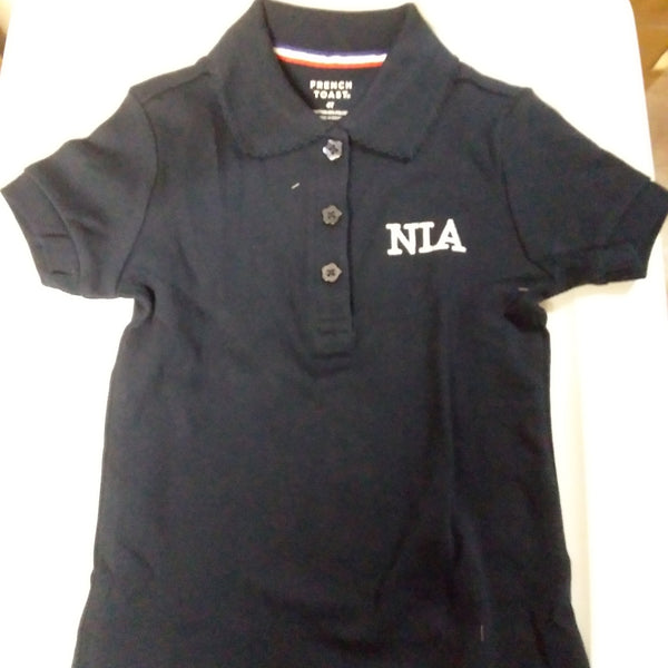 Girls Navy Polo (includes logo)