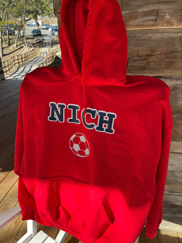 NICH Soccer Hoodie with design